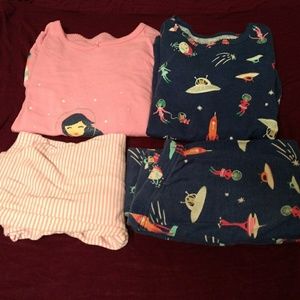 4 Piece PJ Set | Astronaut Pajamas Carter's Size 7